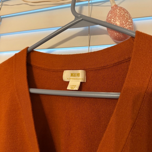 Anthropologie Maeve Button Down Sweater Vest Large - Picture 2 of 4